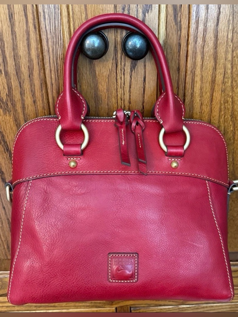 Dooney & Bourke Cameron Satchel in red